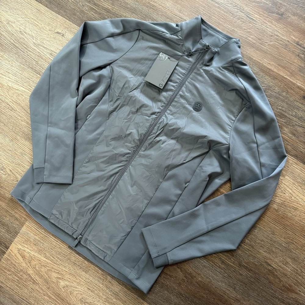 NWT G/FORE Stretch Tech Interlock Performer Golf Jacket Men's Sz S Gray G4‎